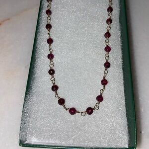 Elegant Red Beaded Necklace